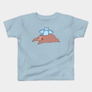 Sloth and Blue Owl Kids T-Shirt